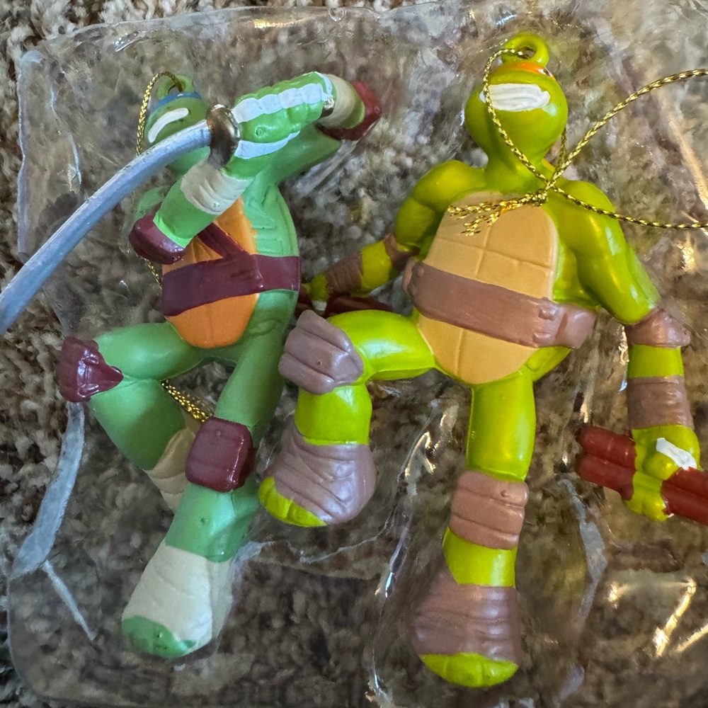 Nickelodeon Green and Brown Ninja Turtle Figures